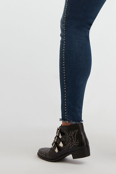 Skinny leg jeans met studs image number 5