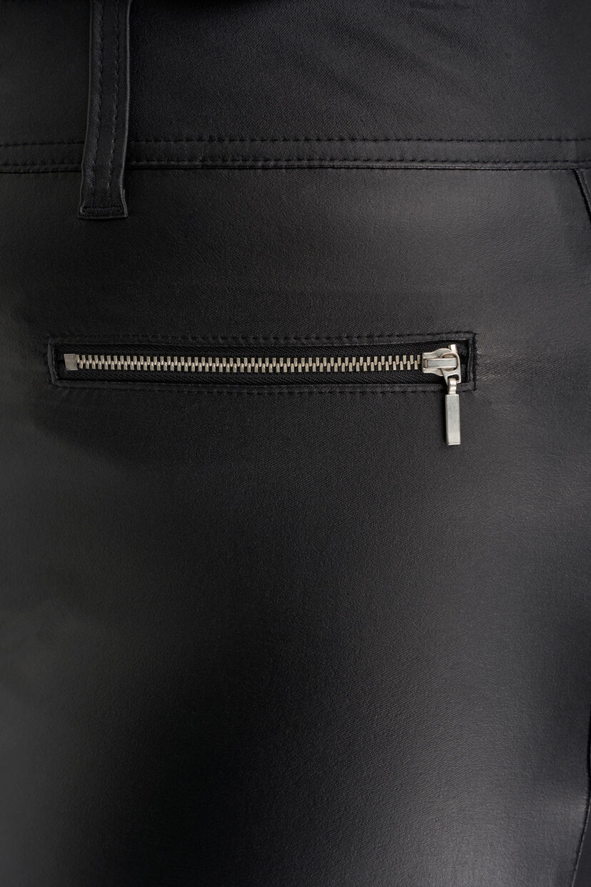 PU broek met ritsjes image number 4