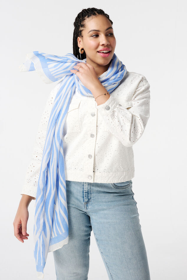 Sjaal met zebraprint image number 0