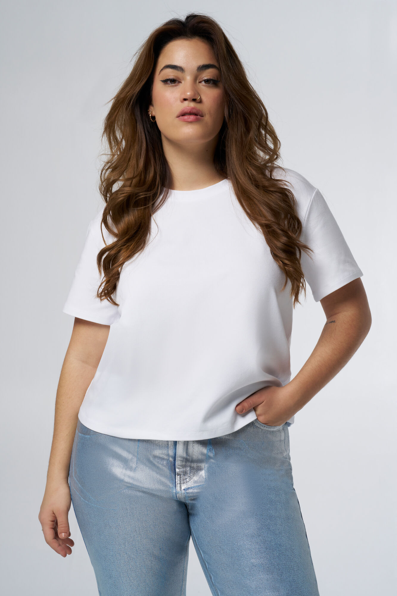 Ruimvallend t shirt dames cheap