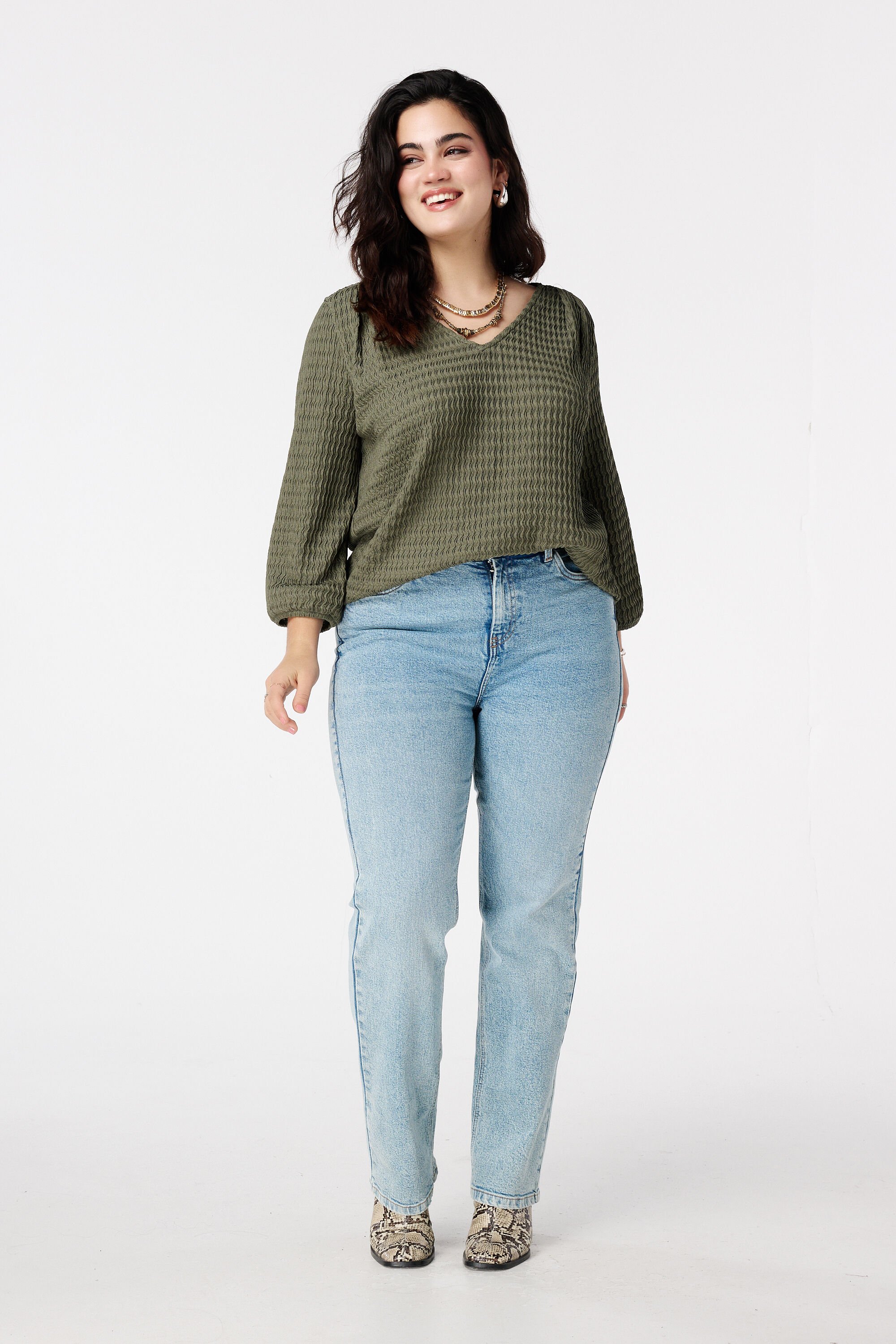 Jersey top in structuur image number 5