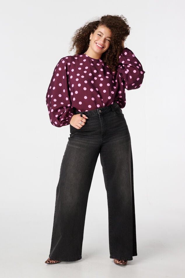 Polka dot blouse image number 5