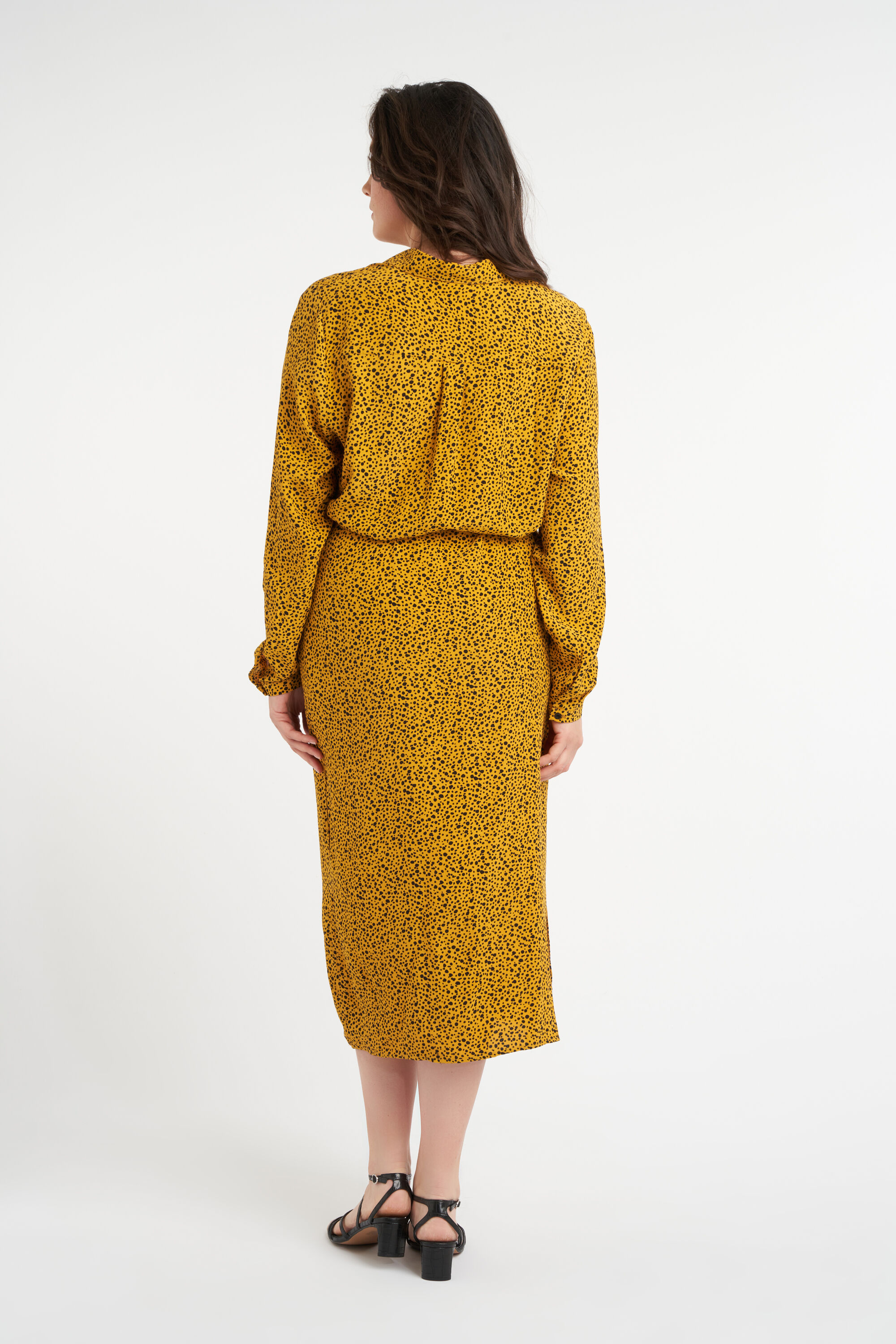 Maxi jurk met strikceintuur image number 3