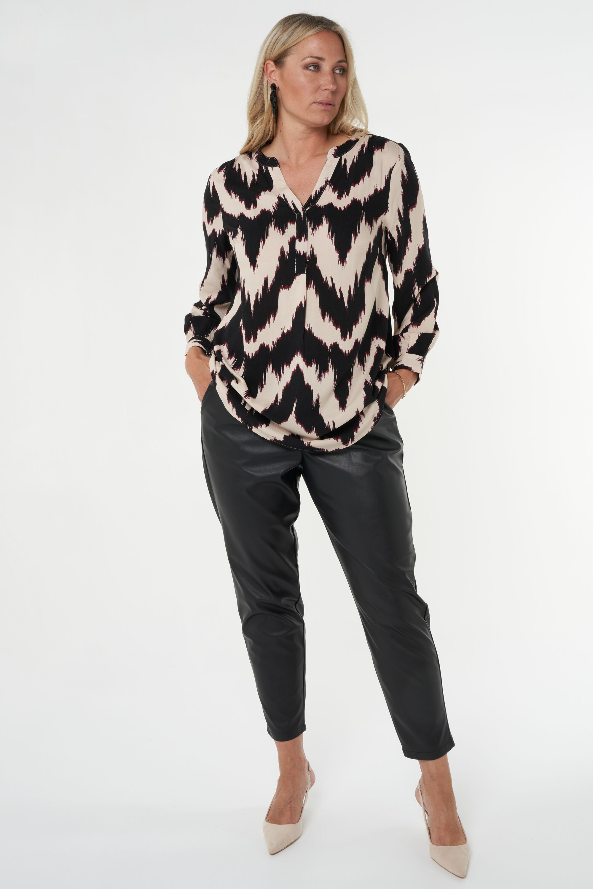 Dames Blouse met print MS Mode