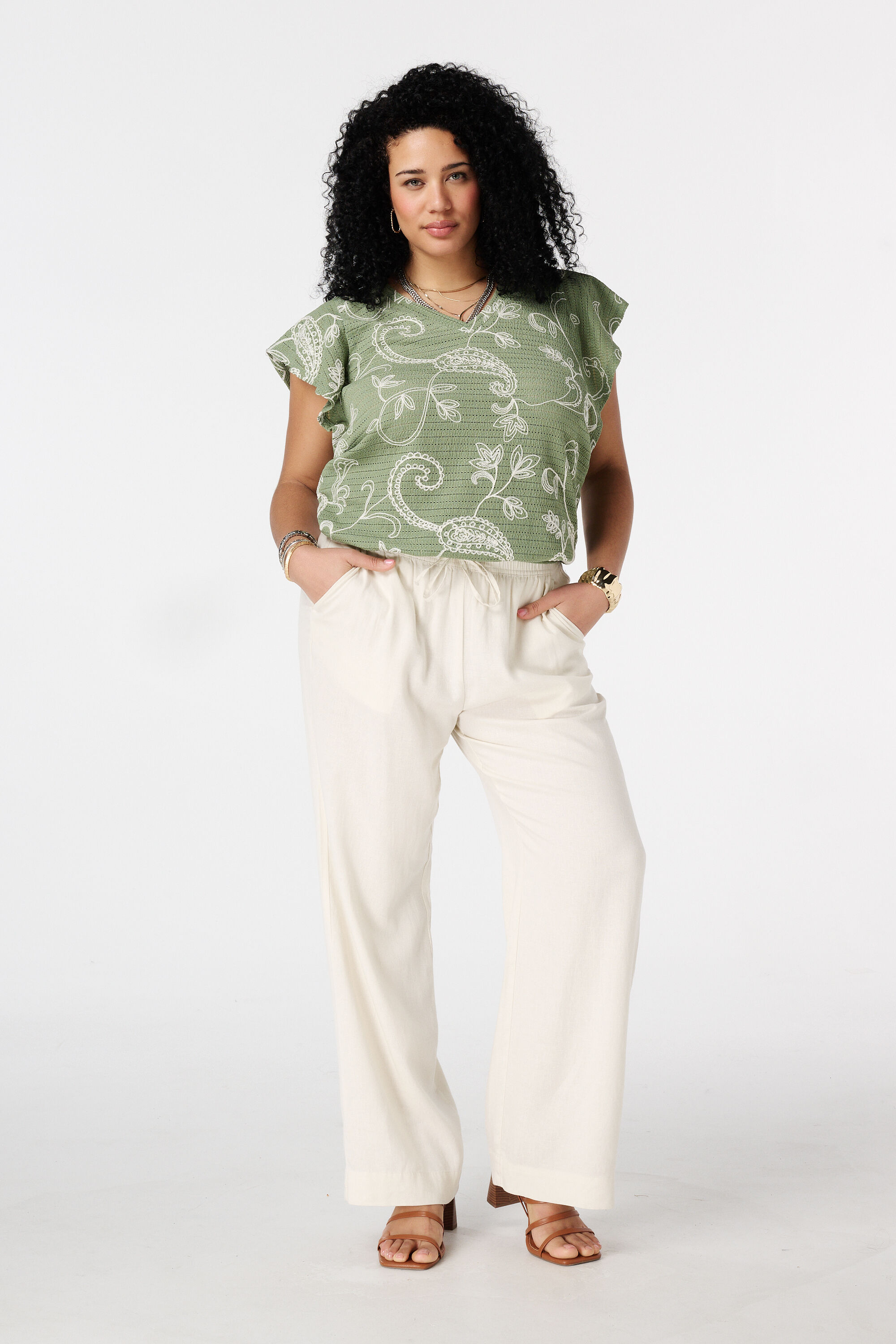 Top met paisleyprint image number 5