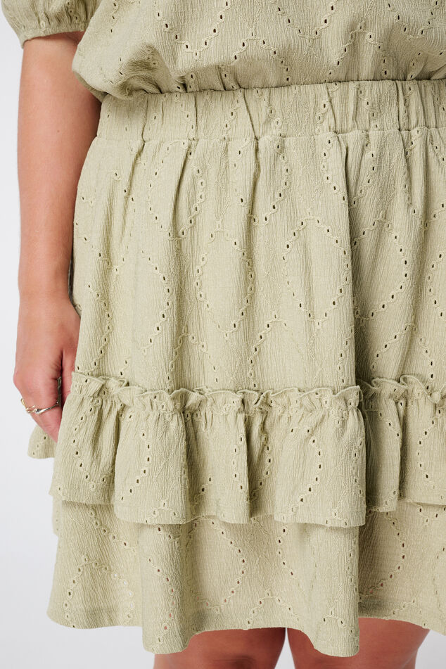 Rok met broderie-look image number 2