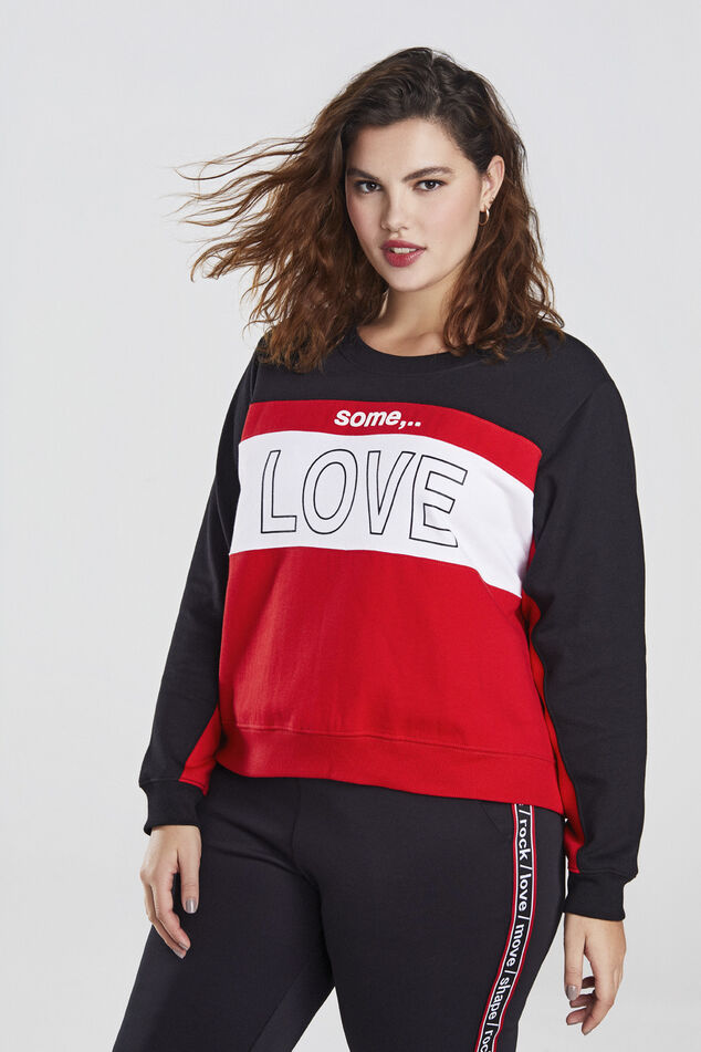 Sweater met tekstopdruk image number 0