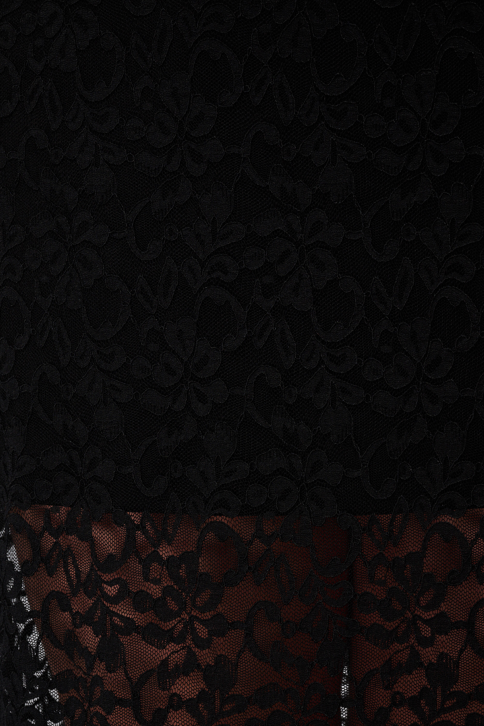 Midi rok van kant met onderrok image number 4