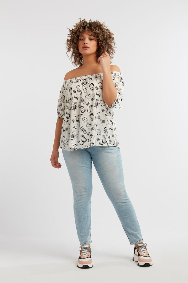 Slim leg jeans IRIS met splitjes  image number 0