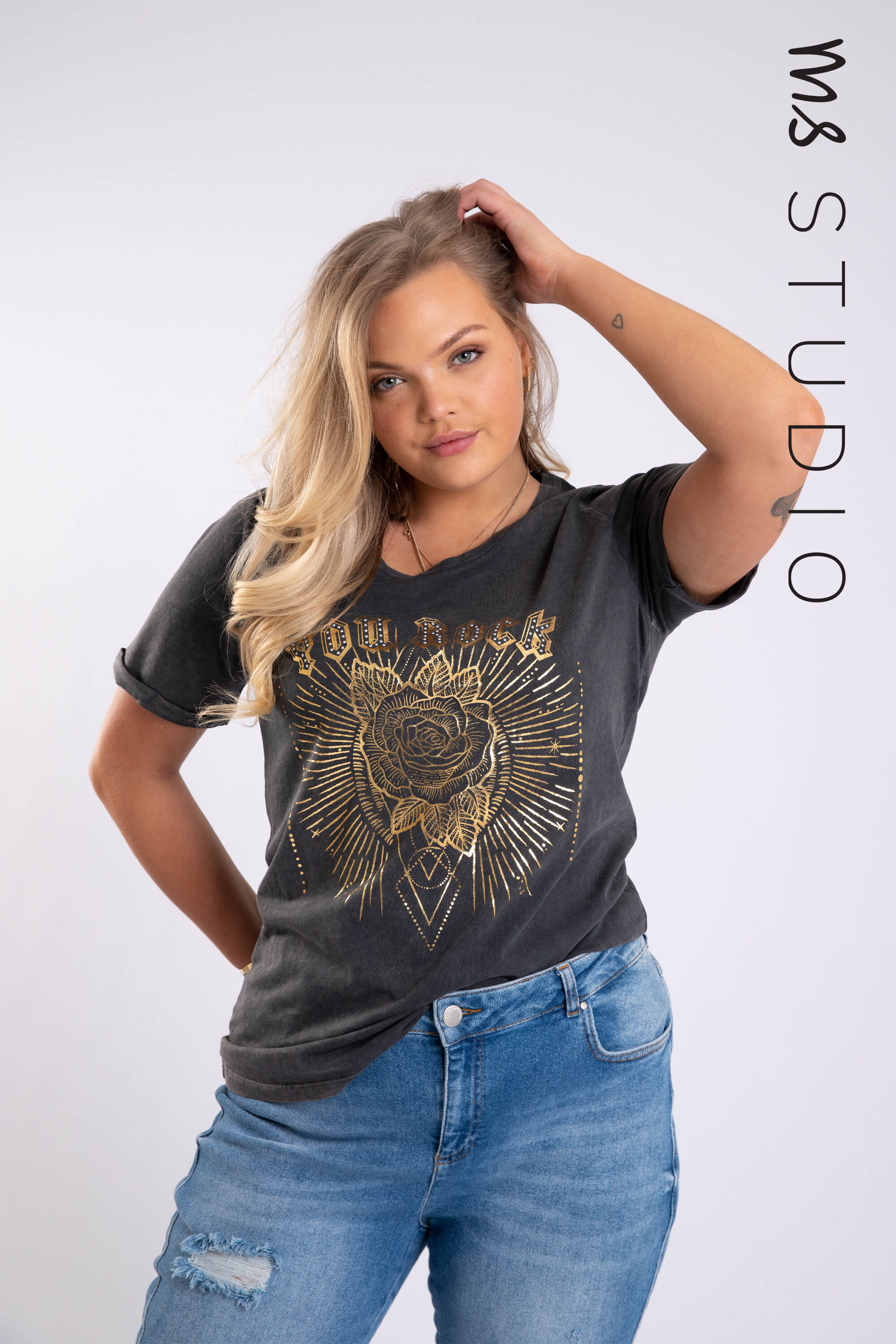 T-shirt met opdruk image number 0