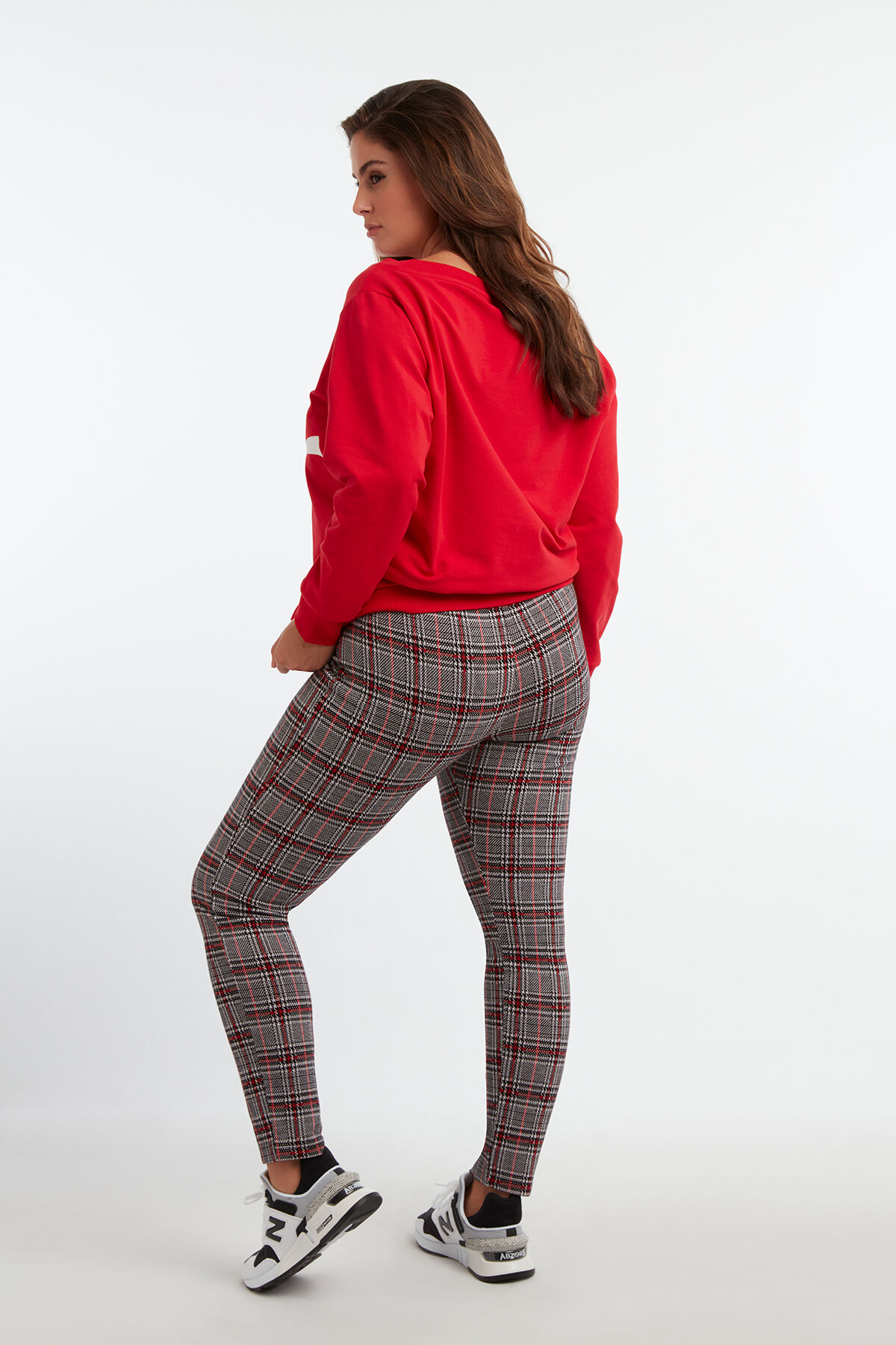 Geruite legging image number 3