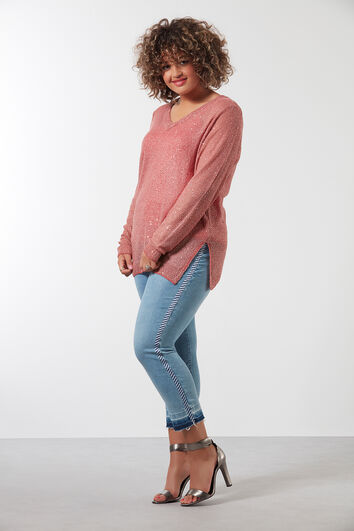 Trui met pailletten