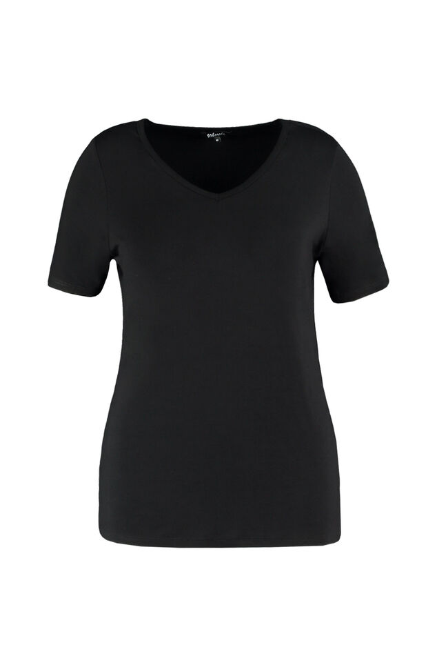 T-Shirt met V-hals image number 1