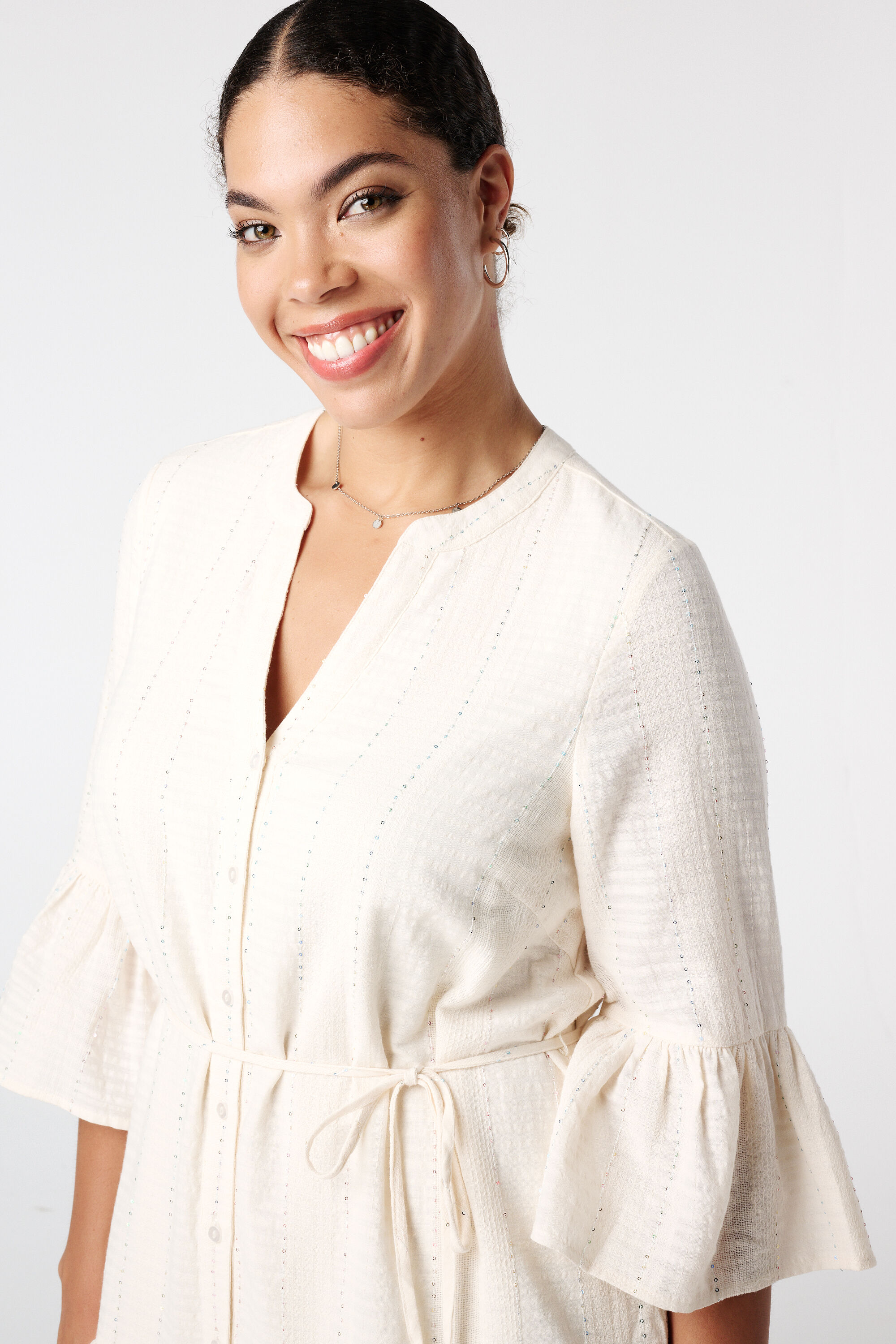 Jurk met paillet details image number 4