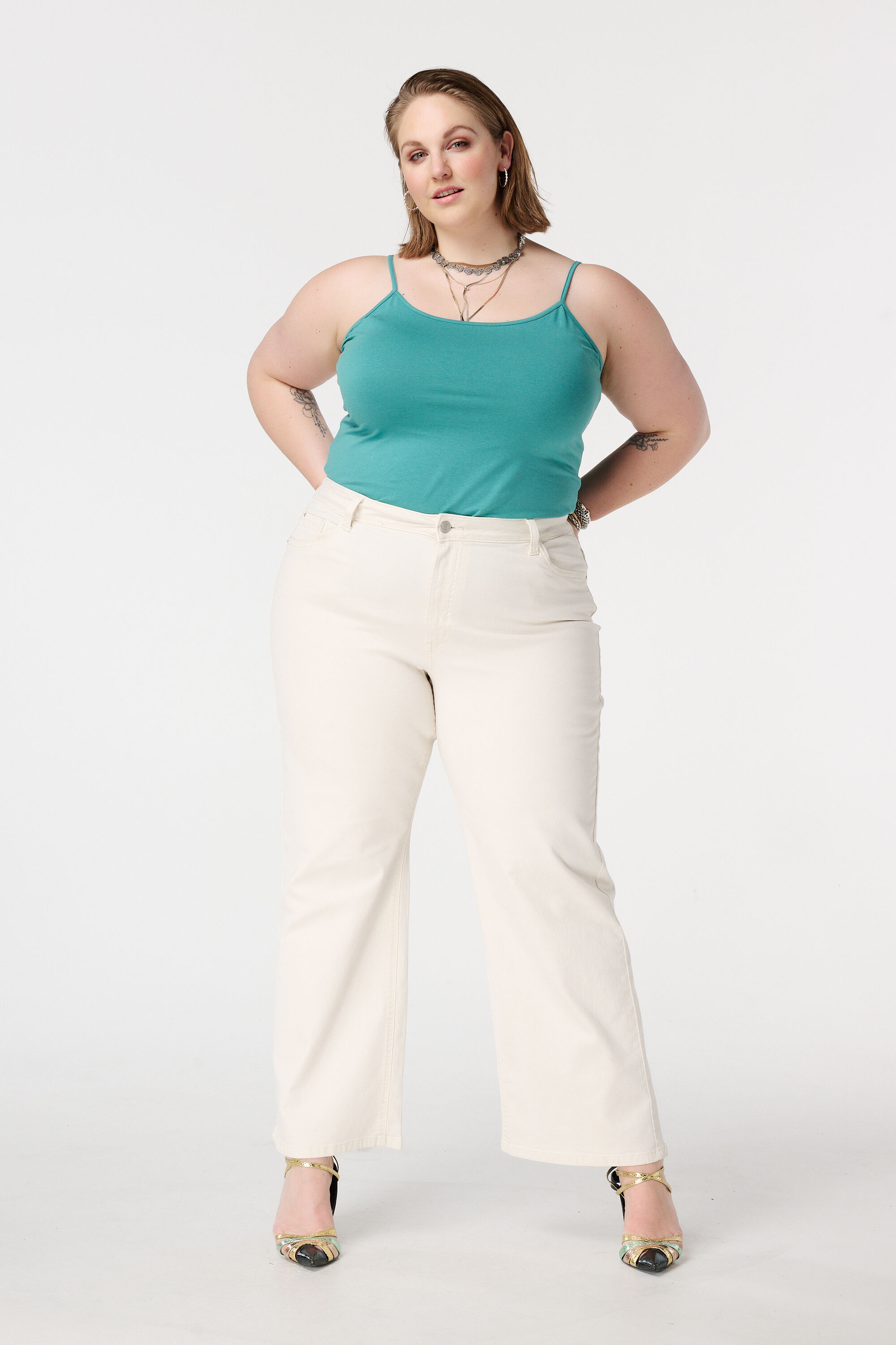 Spaghetti top met stretch image number 5