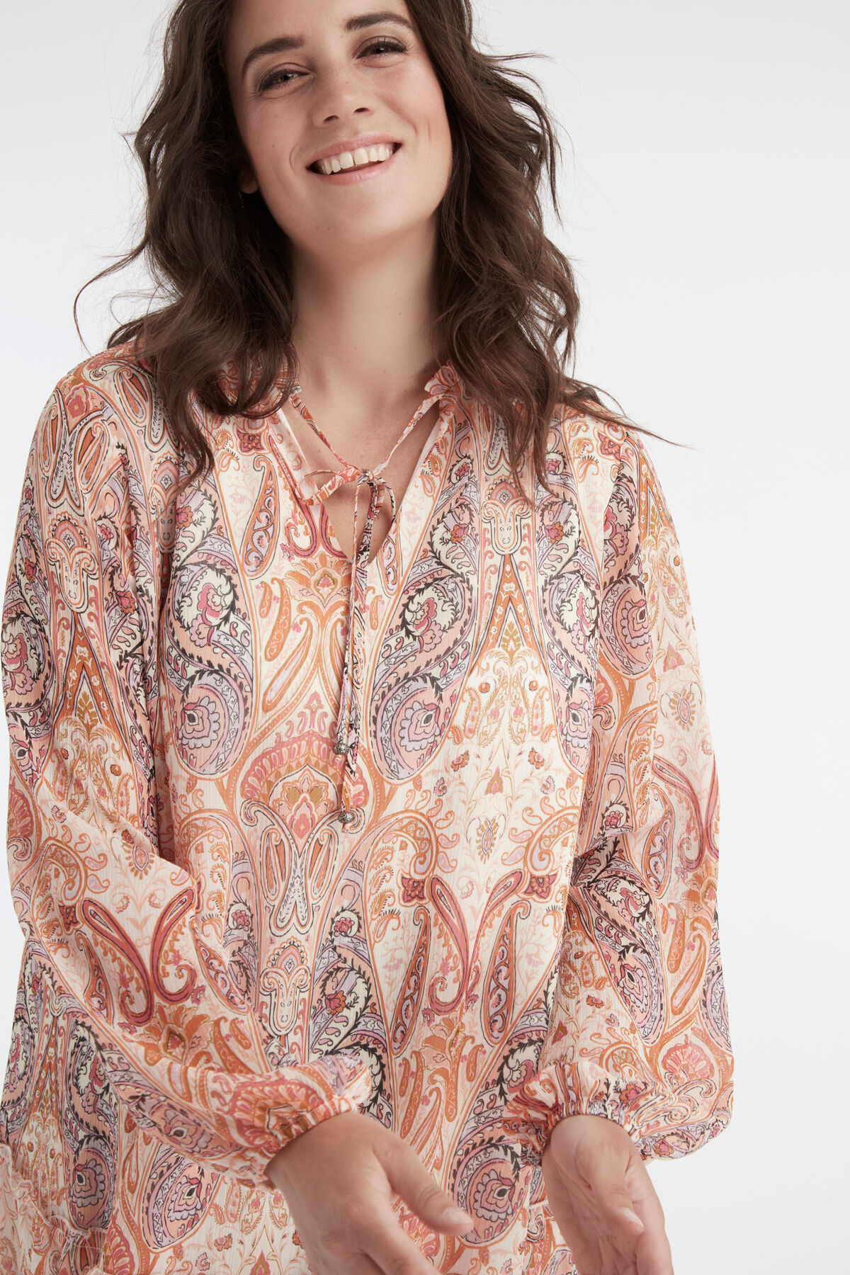 Jurk met paisley print image number 6