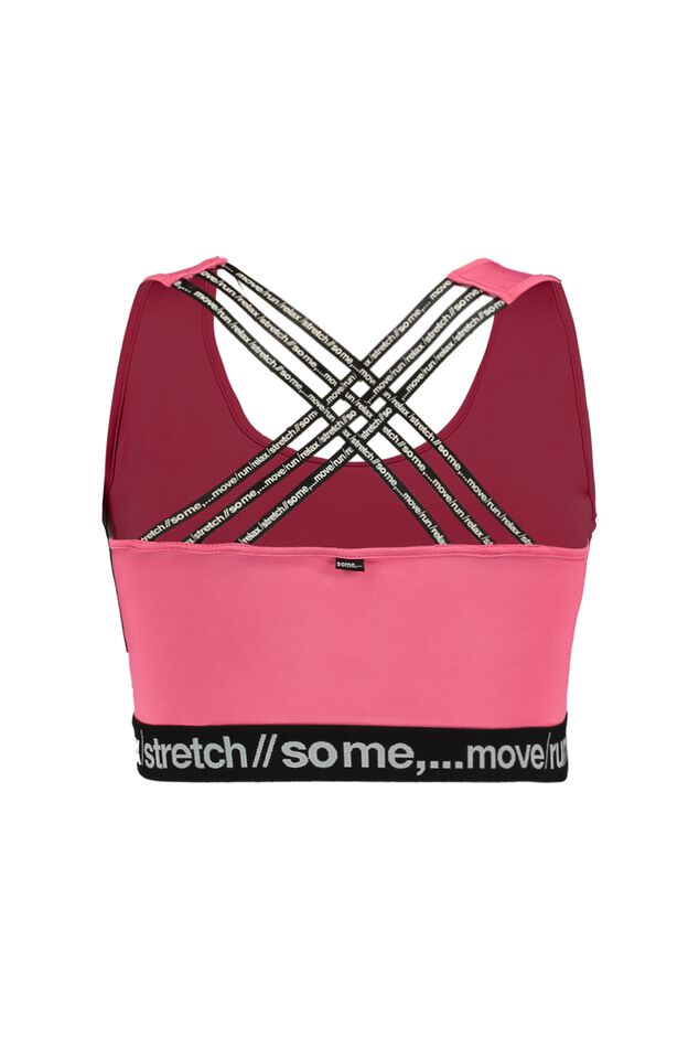 Korte sporttop met kruisbandjes image number 2