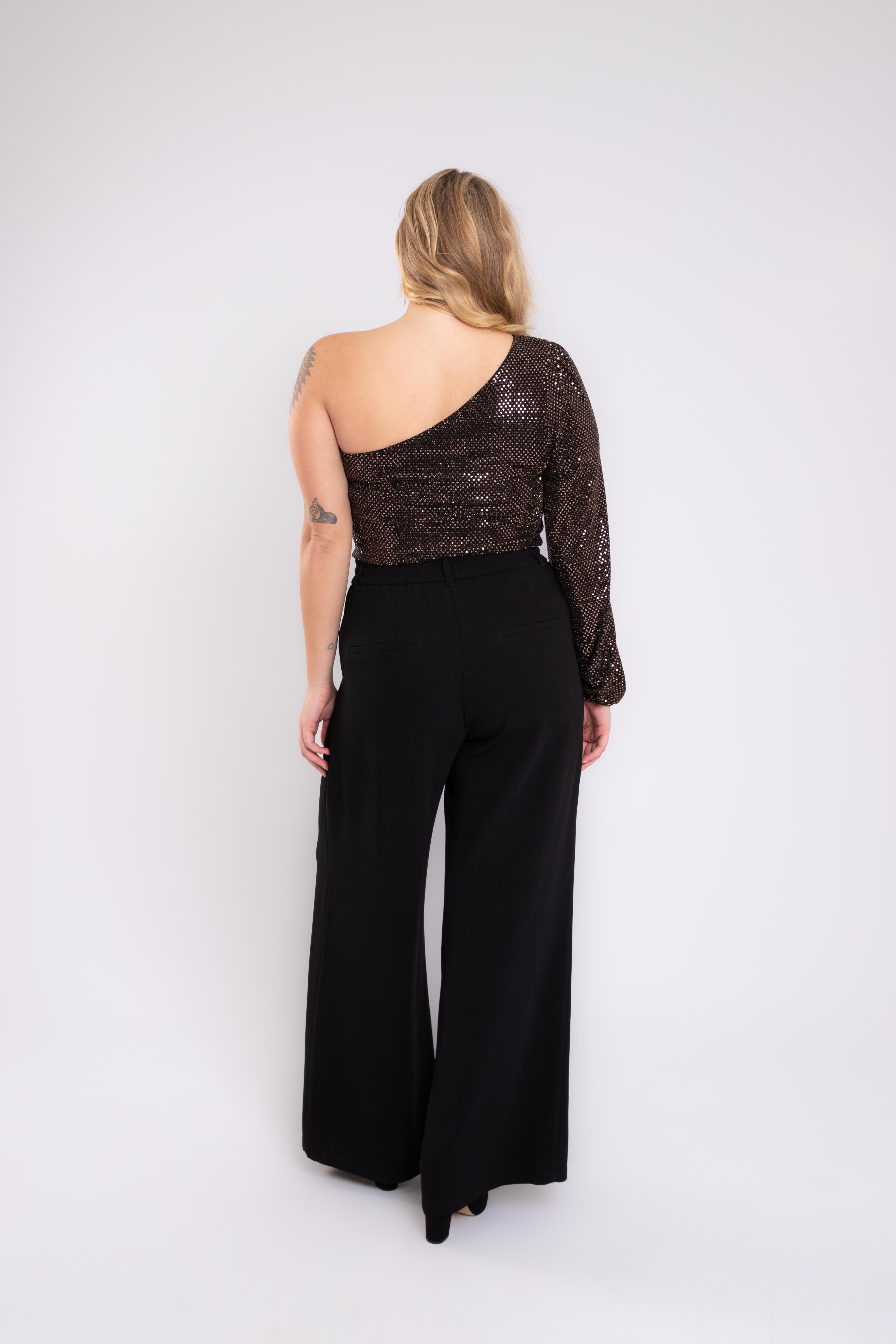 Pantalon met wijde pijpen image number 4