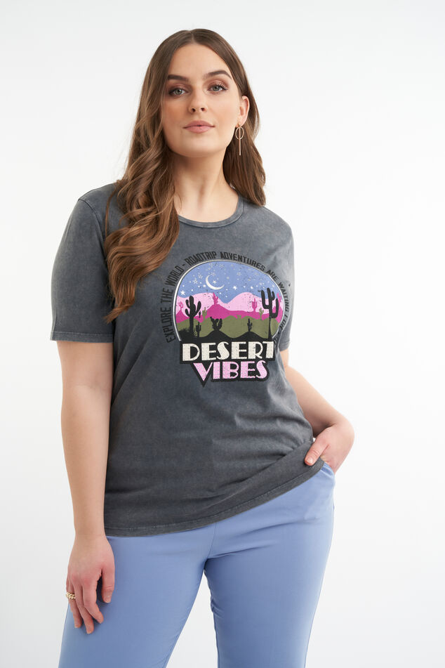 T-shirt met opdruk image number 0