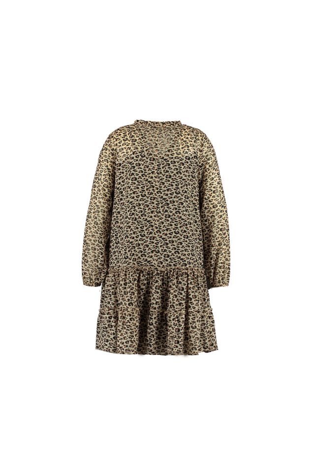 Jurk met animal foil print image number 2