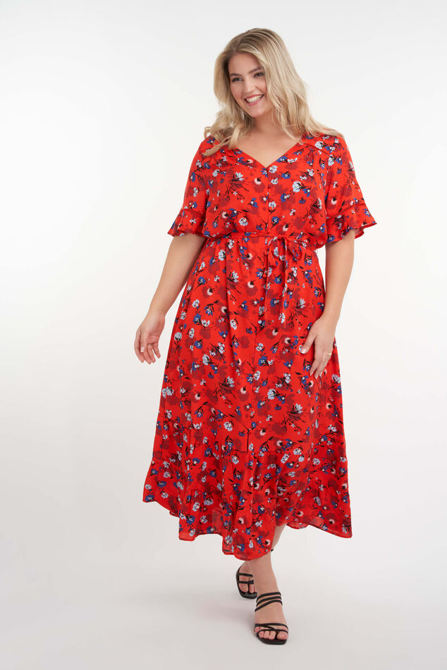 Lange jurk met print image number 0