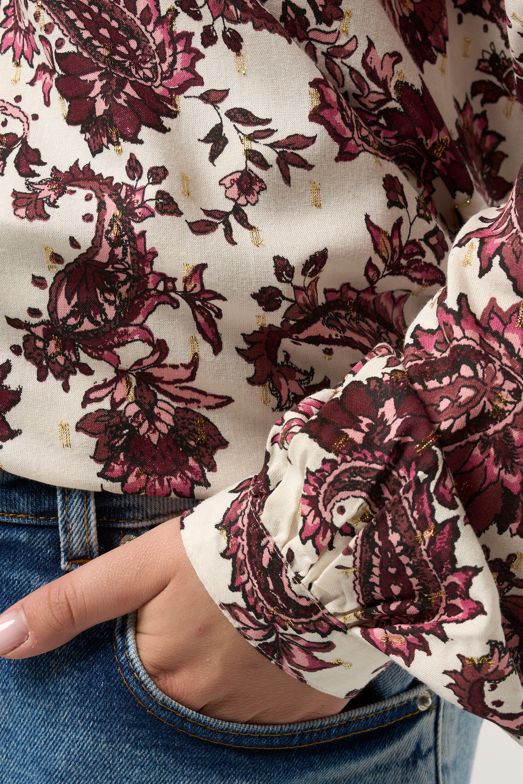 Blouse met print image number 4