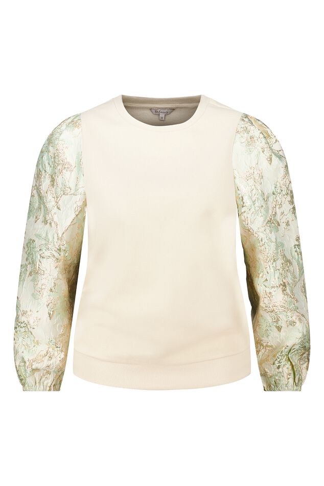 Sweater met print op de mouwen image number 1