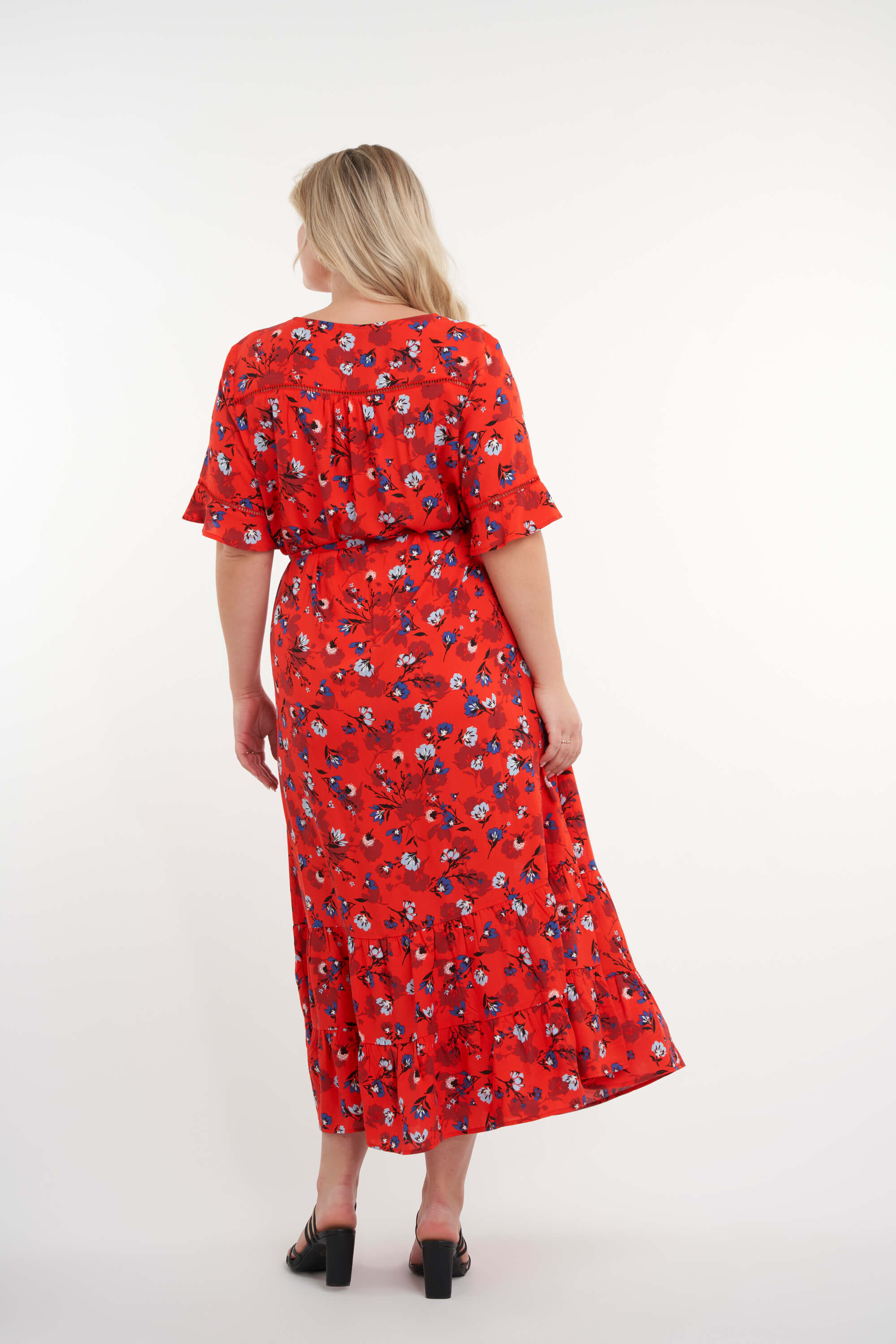 Lange jurk met print image number 3