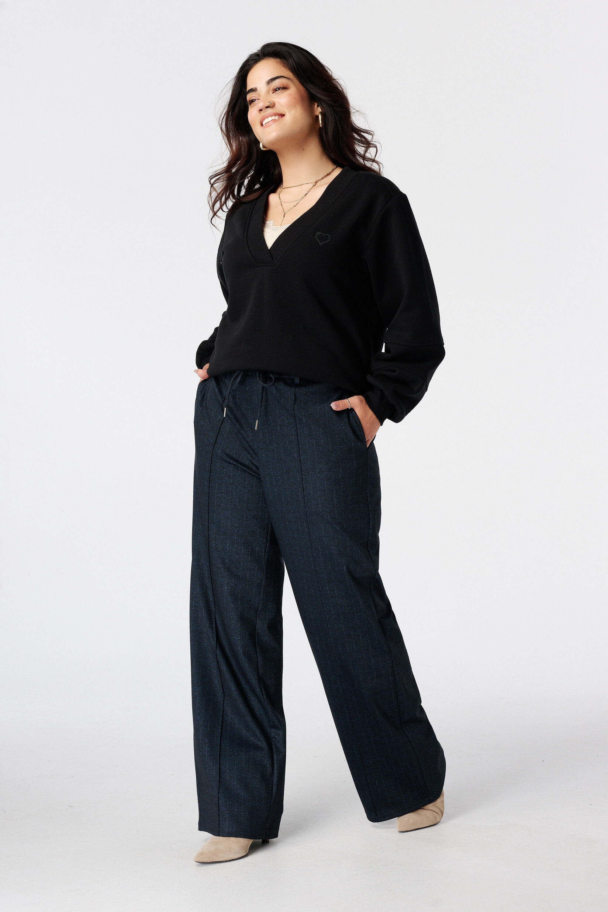 Sweater met v-hals image number 5