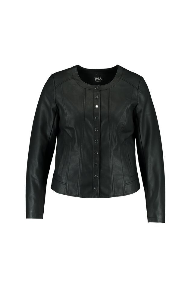 PU jasje met drukknopen image number 2