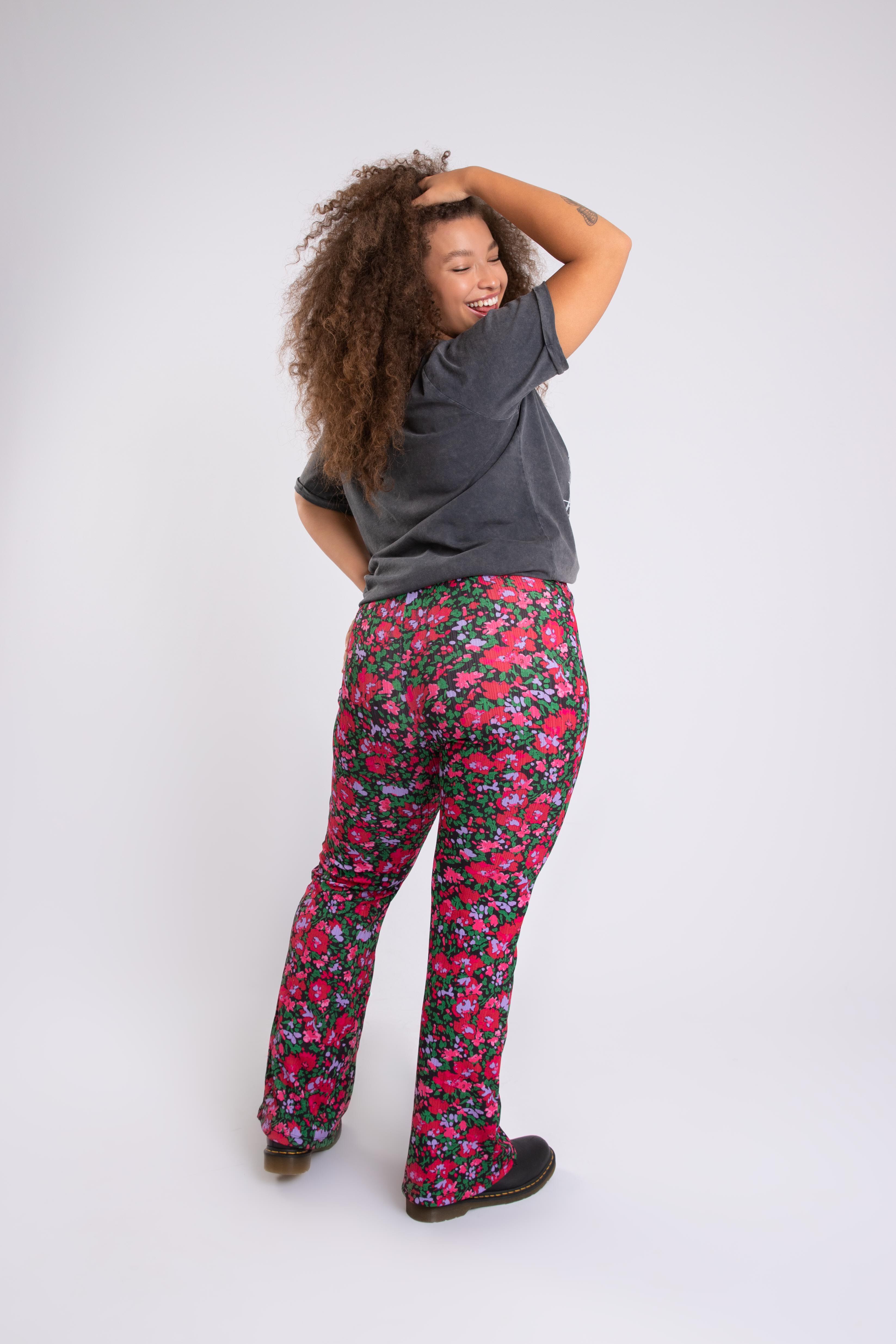 Flared legging met print image number 3