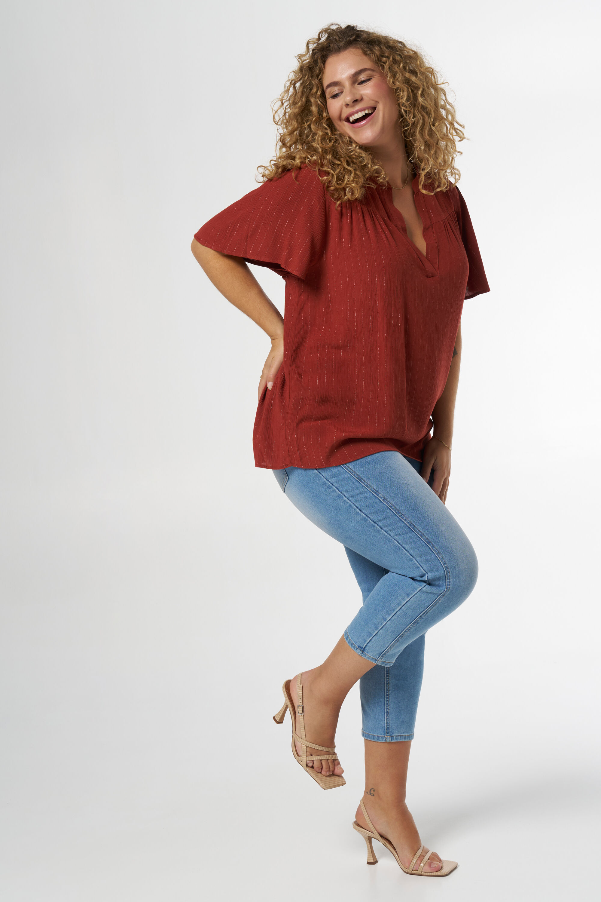 Blouse met vlindermouwen image number 5