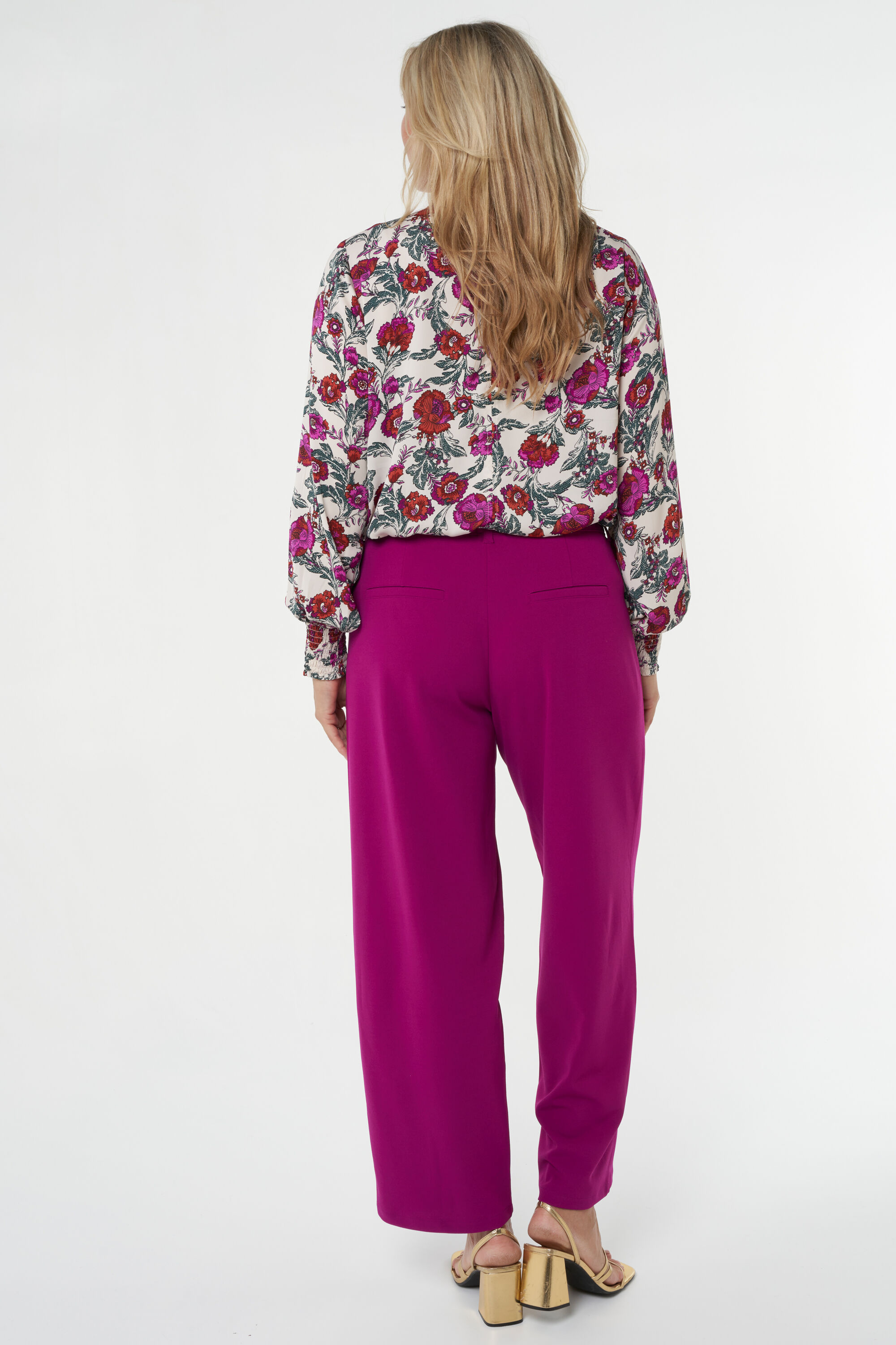 Pantalon met wijde pijpen image number 3