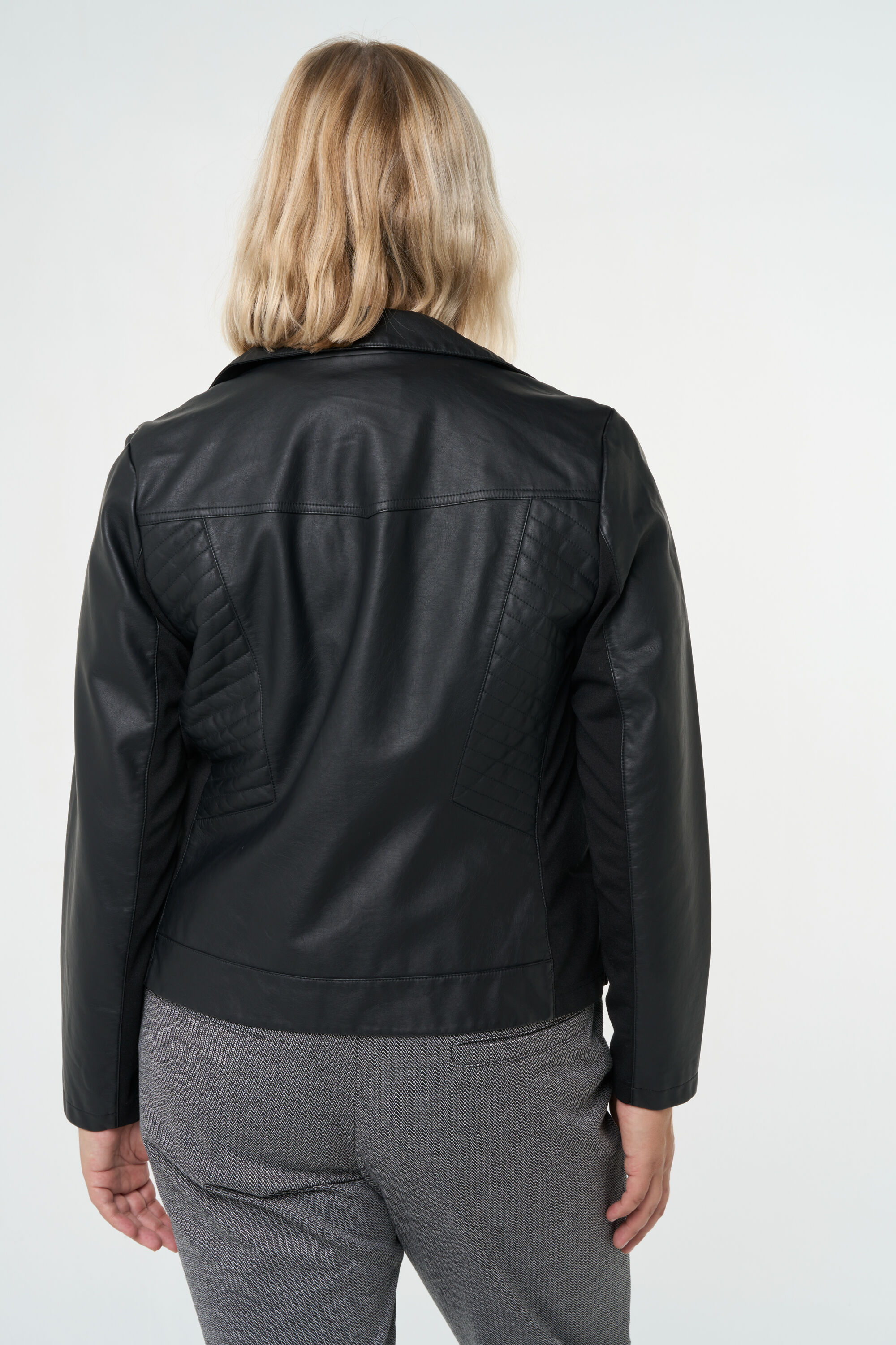 Jas van imitatieleer image number 4