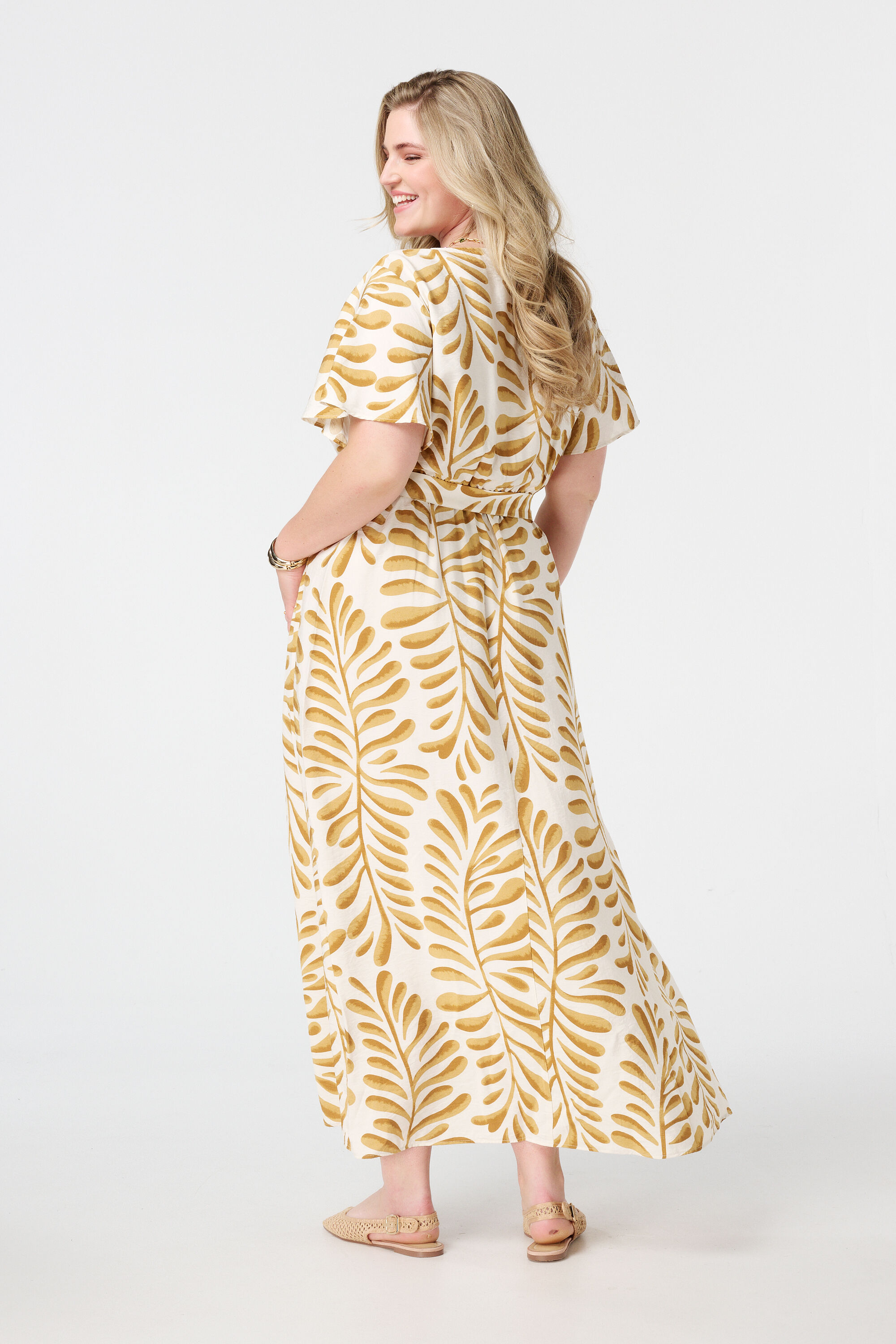 Overslagjurk met print image number 3