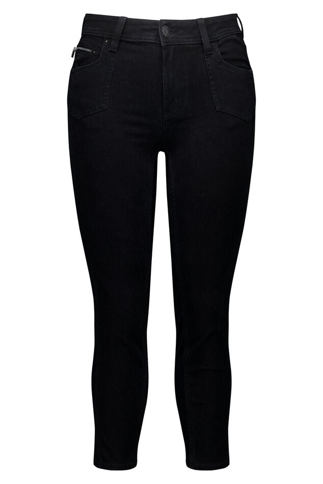 Cropped slim leg jeans image number 1