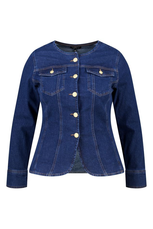 Aansluitend denim jasje image number 1