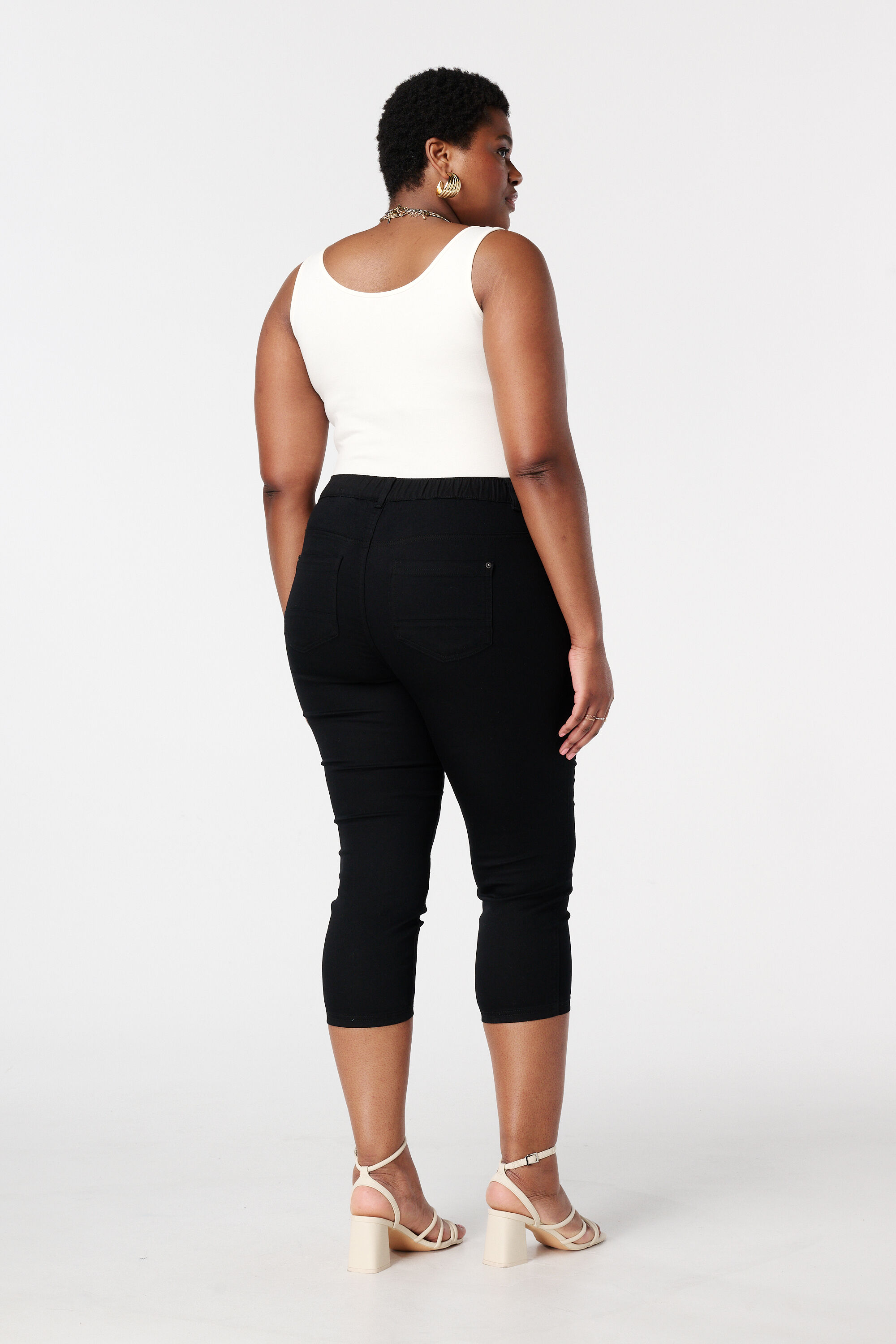 Tregging met denim look image number 3