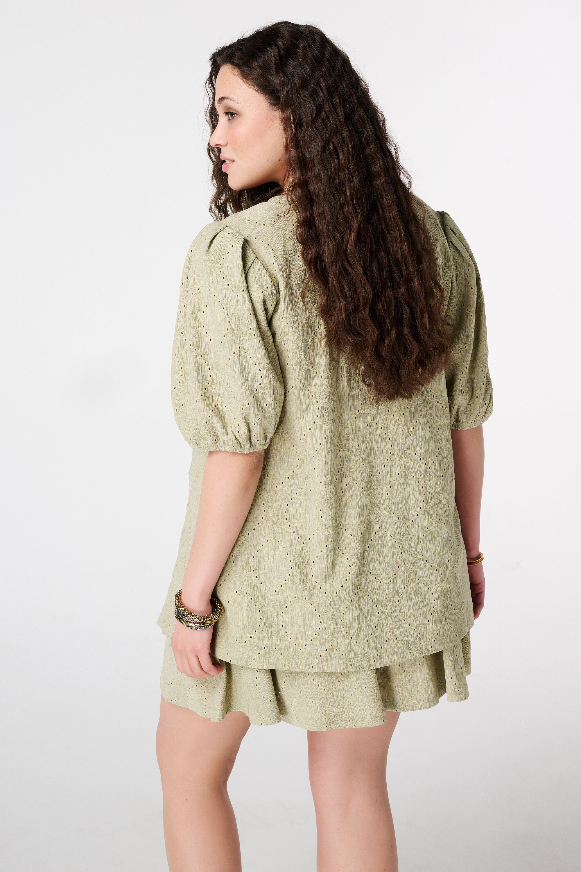Top met broderie-look image number 3