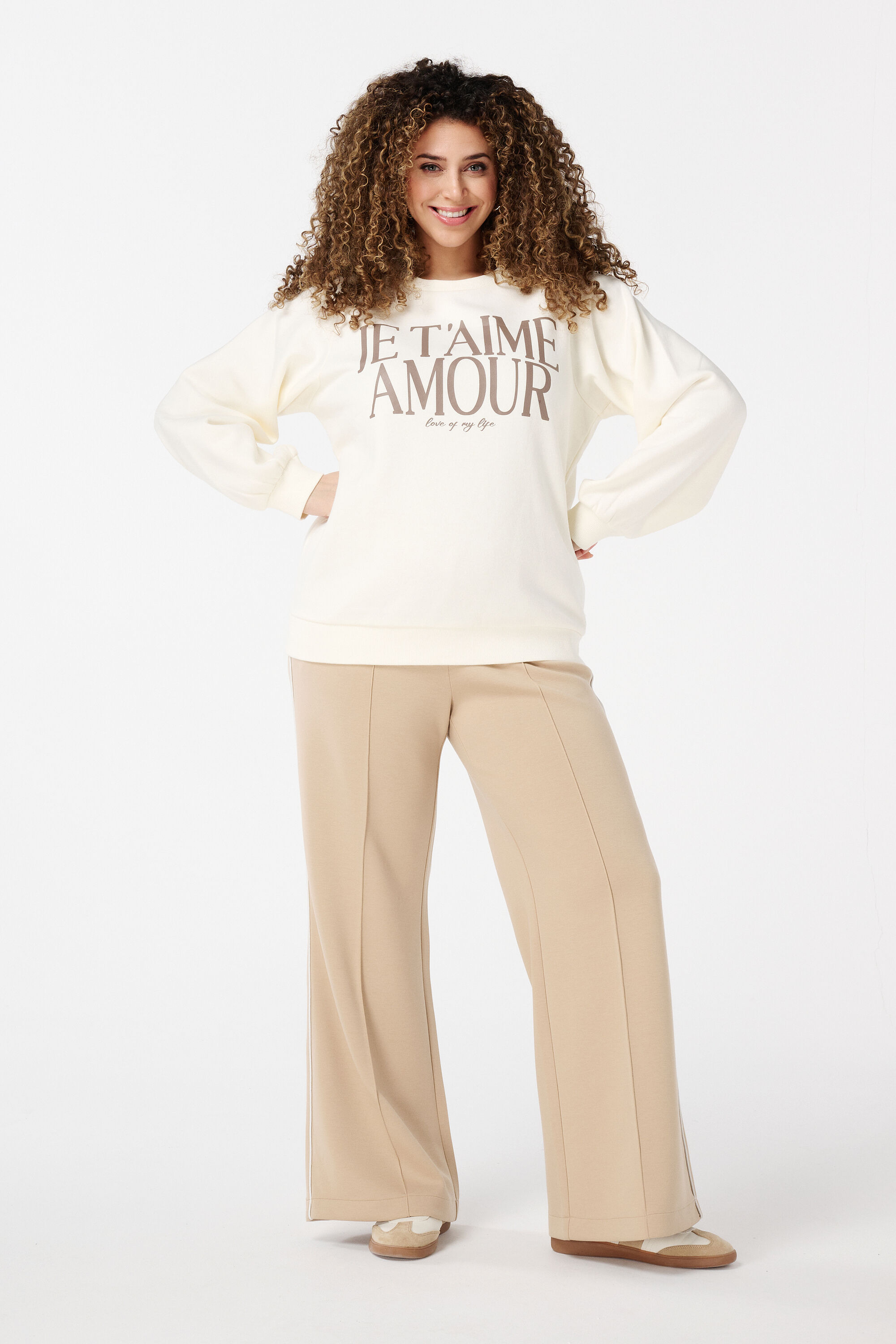 Sweater met tekst image number 5