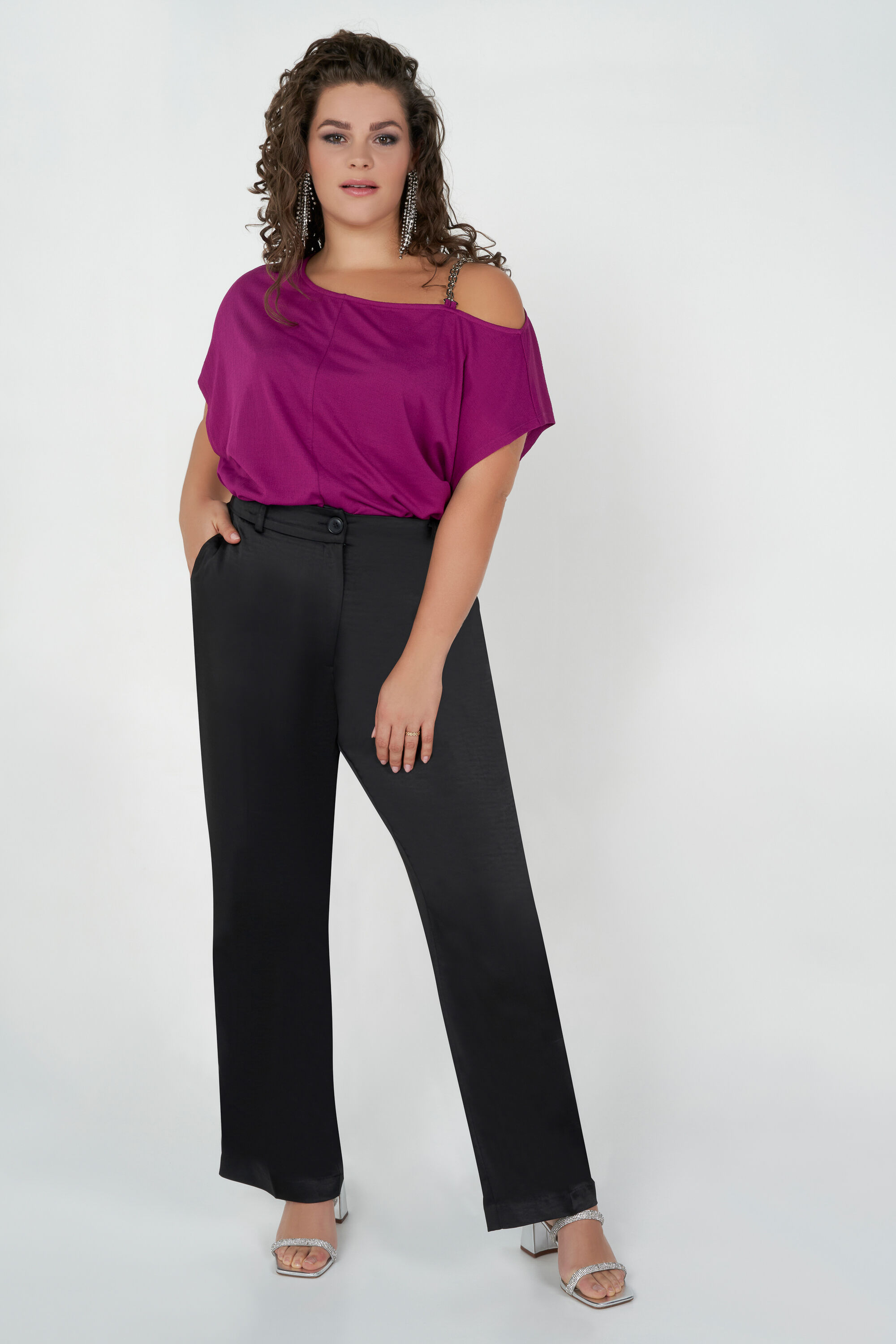 Satijnen pantalon image number 6