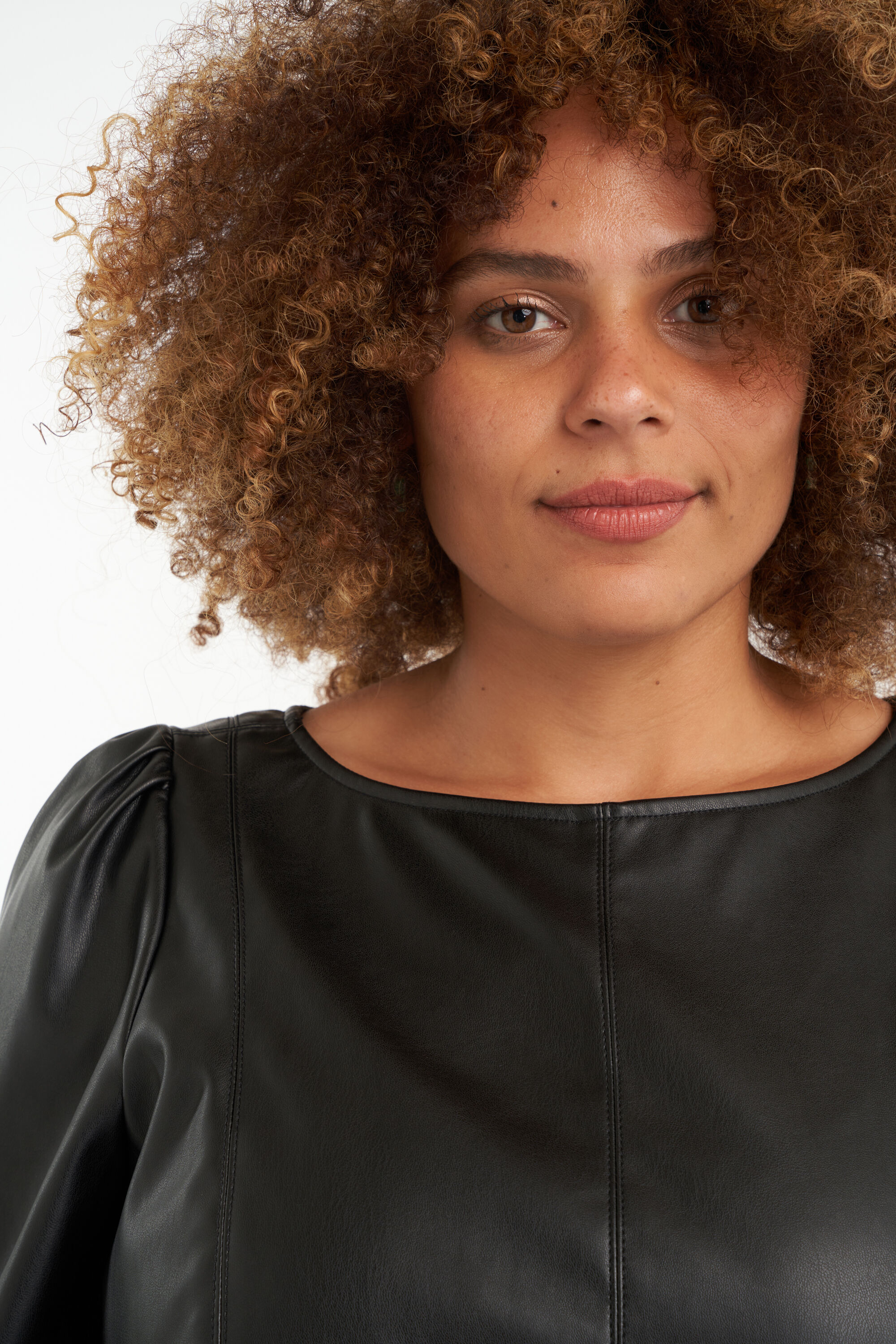 Dames Imitatieleren jurk MS Mode