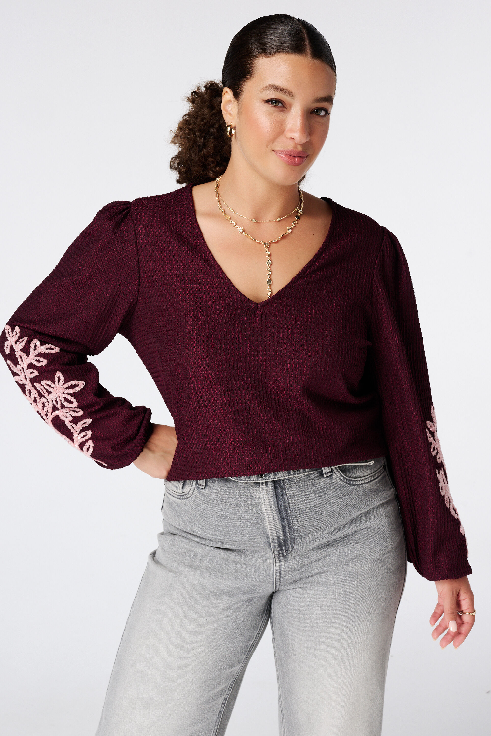 Top met borduursel image number 0