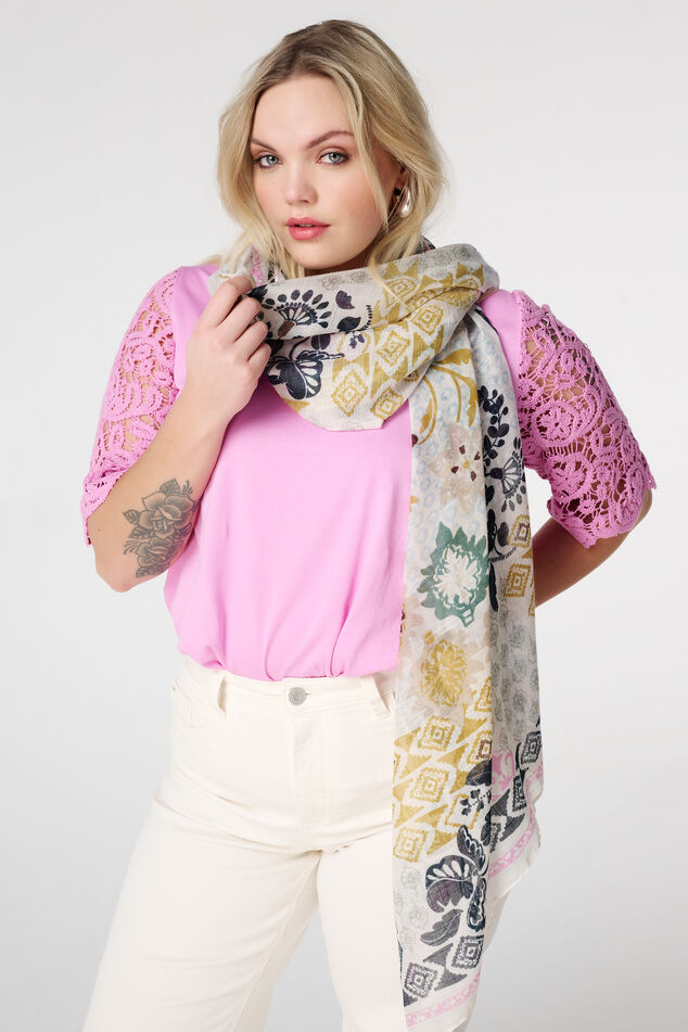 Sjaal met print image number 0