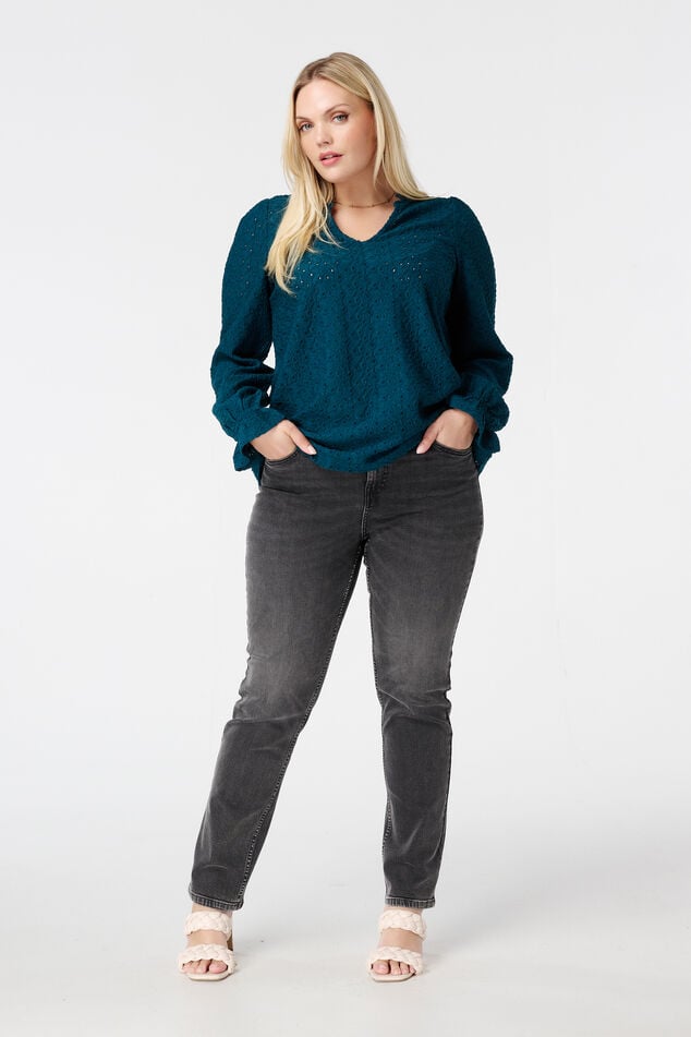 Top met broderie image number 5