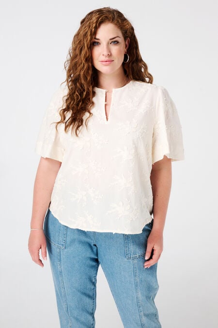 Blouse met ronde hals Blouse met ronde hals