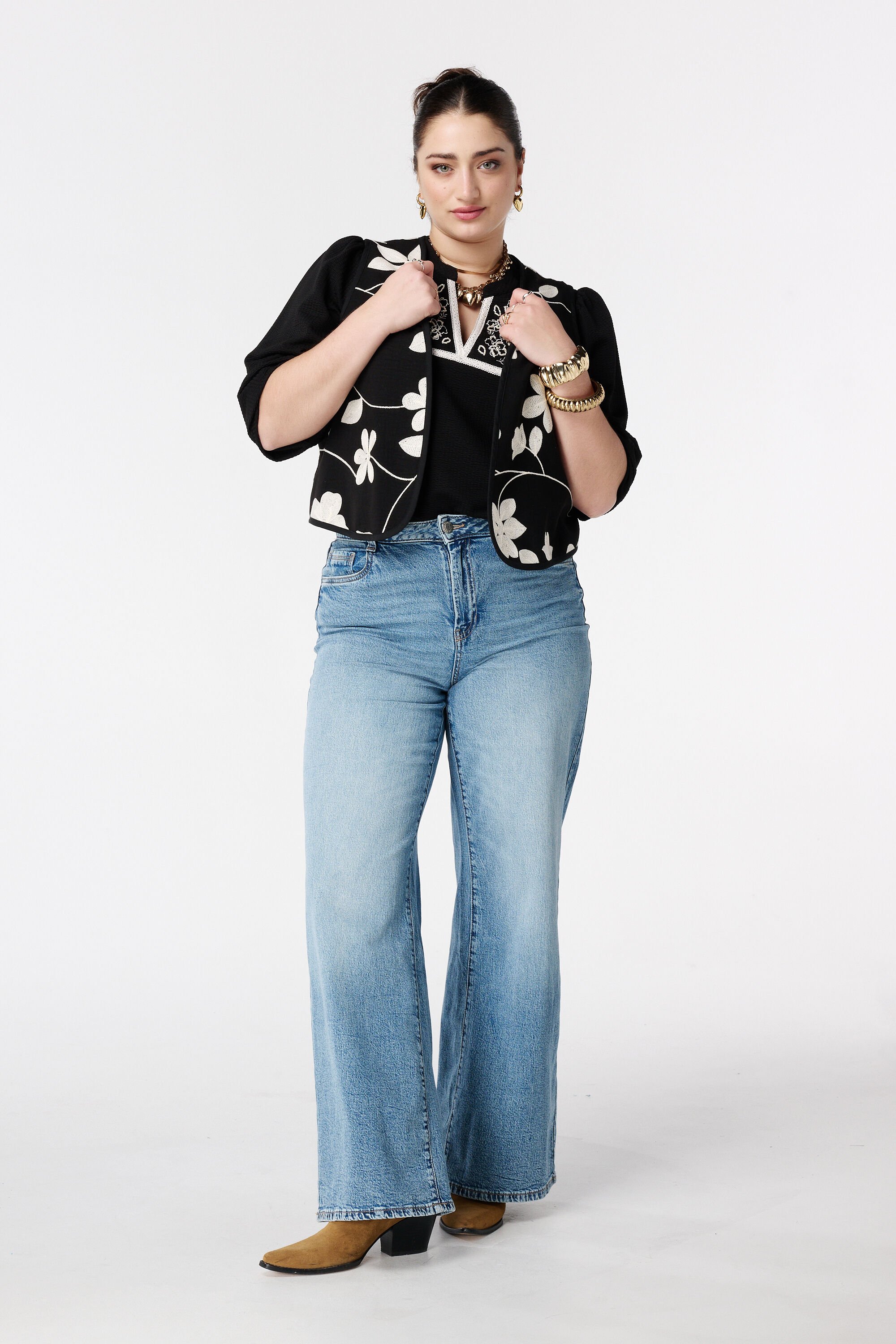 Top met broderie image number 5