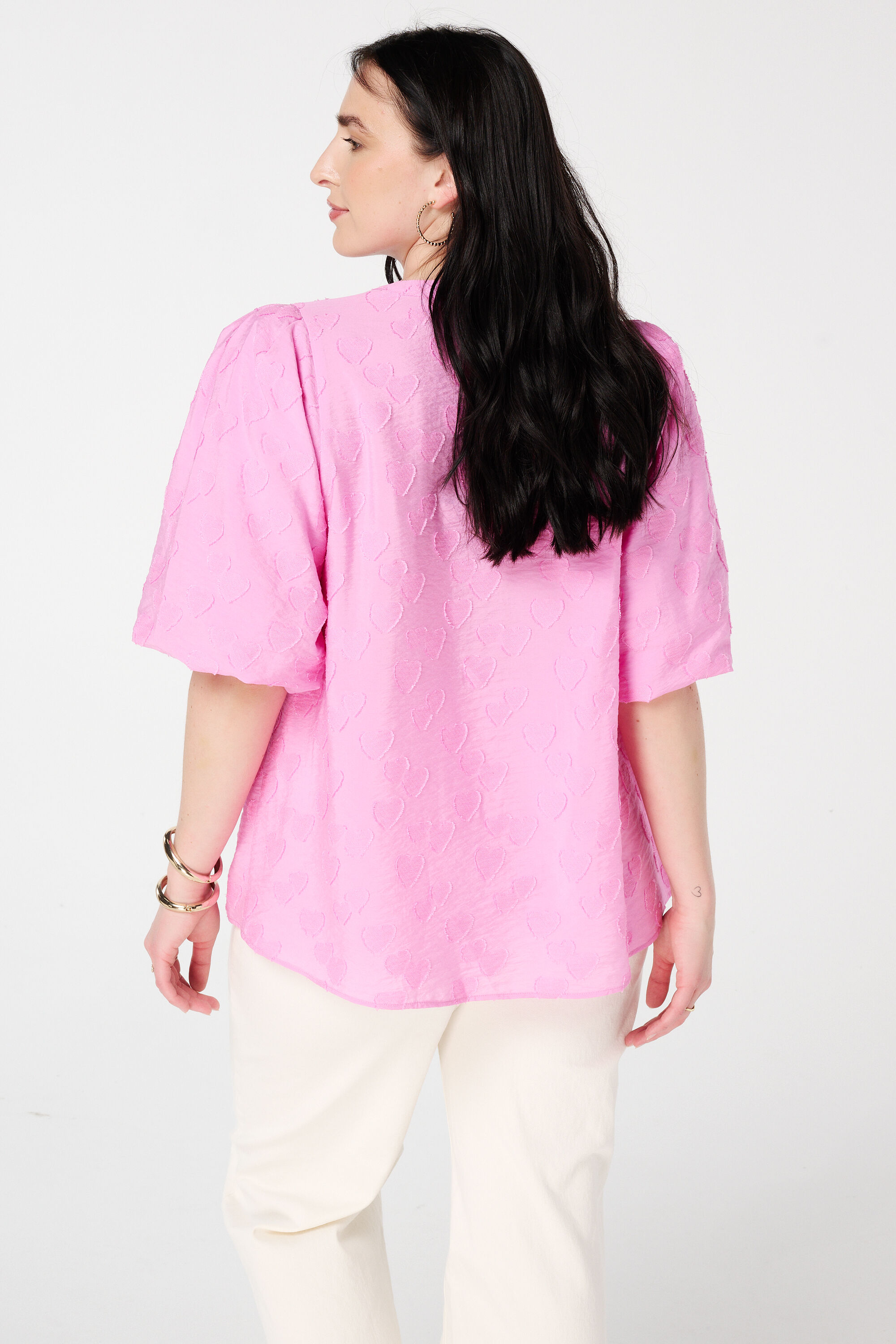  Blouse met hartjes print  image number 3
