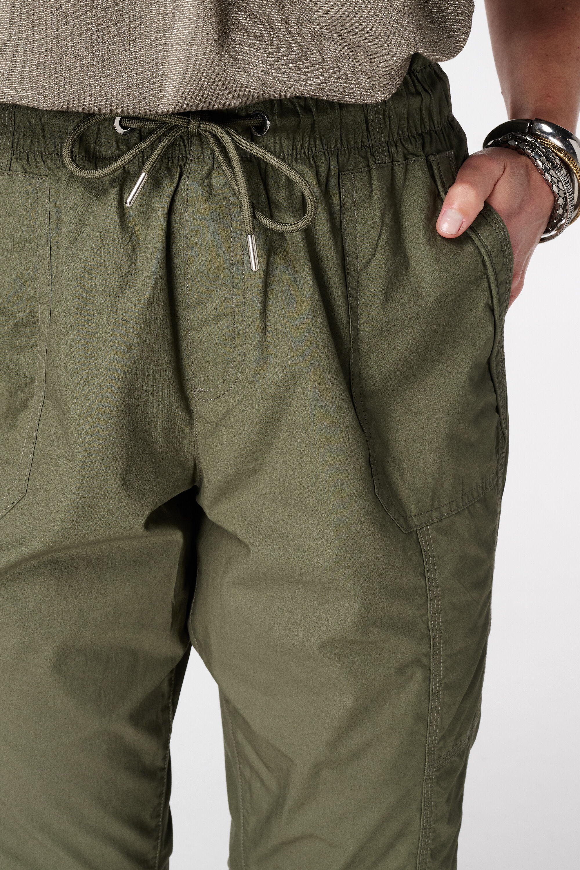 Capri broek met elastische taille image number 4