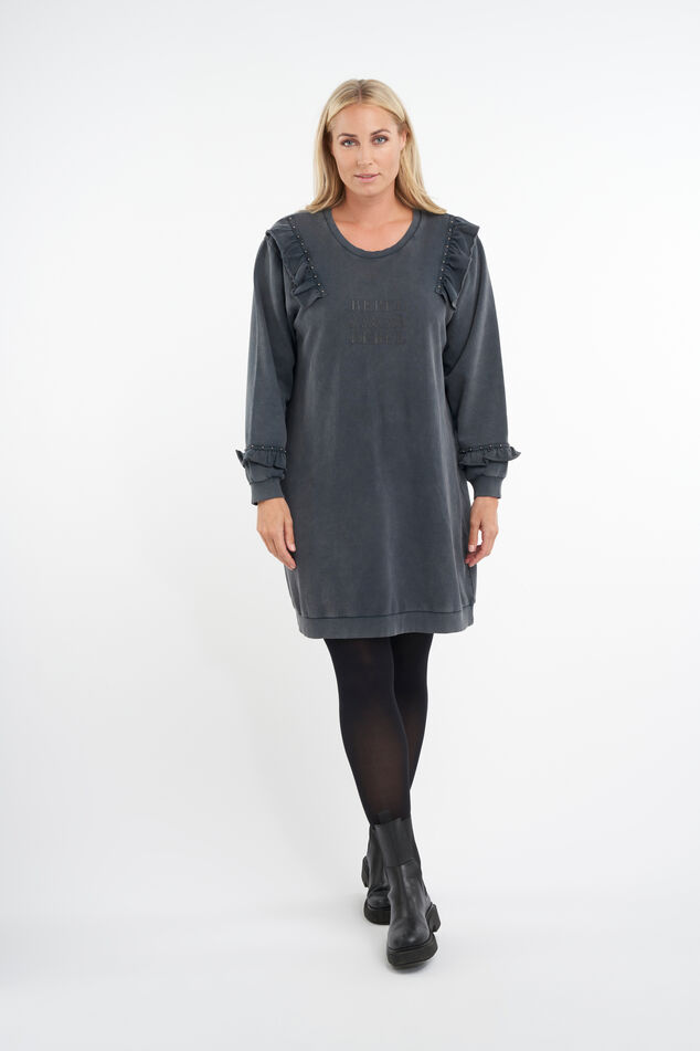 Sweater jurk met studs  image number 4